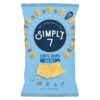 Simply 7, Lentil Chips, Sea Salt, 4 oz,12 Pack, Non-GMO, Nut-Free, Vegetarian, Low Calorie, Plant-Based, Cholesterol-Free, Low Fat, Vegan Snack