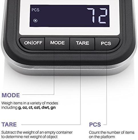 Smart Weigh 50g x 0.001 Grams, Premium High Precision Digital Milligram Scale, Includes Tweezers, Calibration Weights,Three Weighing Pans and Case8