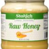 Stakich Raw Honey - Pure, Unprocessed, Unheated, Kosher - 5 Pound (80 Ounce)