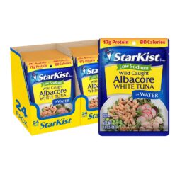 StarKist Low Sodium Albacore Tuna in Water, 2.6 Oz, Pack of 24