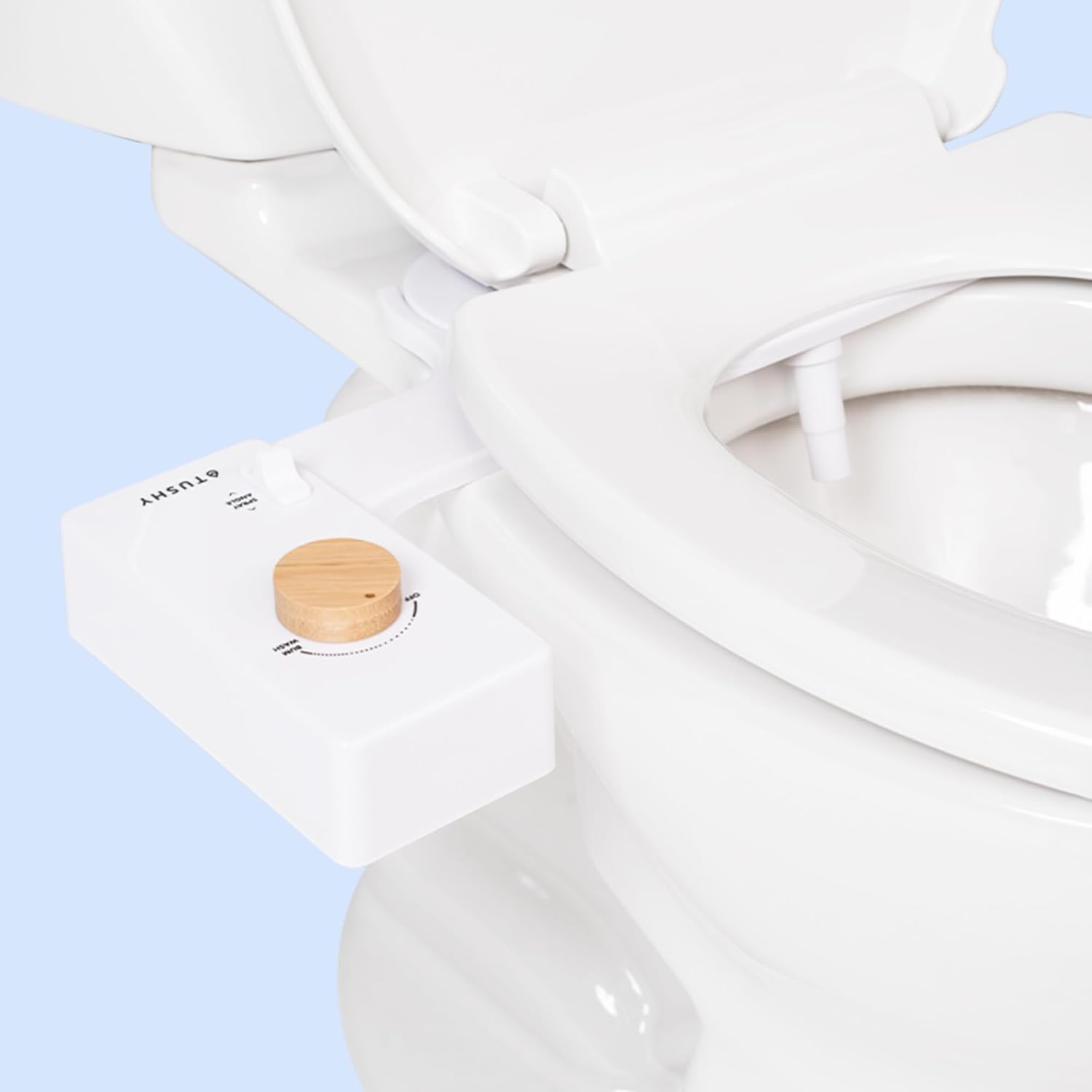 TUSHY Classic 3.0 Bidet Toilet Seat Attachment - A Non-Electric Self Cleaning Water Sprayer with Adjustable Water Pressure Nozzle, Angle Control & Easy Home Installation (1, White Bamboo) TUSHY Classic 3.0 Bidet Toilet Seat Attachment - A Non-Electric Self Cleaning Water Sprayer with Adjustable Water Pressure Nozzle, Angle Control & Easy Home Installation (1, White/Bamboo)