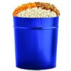 The Popcorn Factory Popcorn Gift Tin, Simply Blue, 3.5 Gallons (Robust Cheddar, White Cheddar, Caramel), Popcorn Lovers, Snack Gifts, Movie Night Snacks