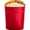 The Popcorn Factory Popcorn Gift Tin, Simply Red, 3.5 Gallons (Robust Cheddar, Butter, Caramel), Popcorn Lovers, Snack Gifts, Movie Night Snacks