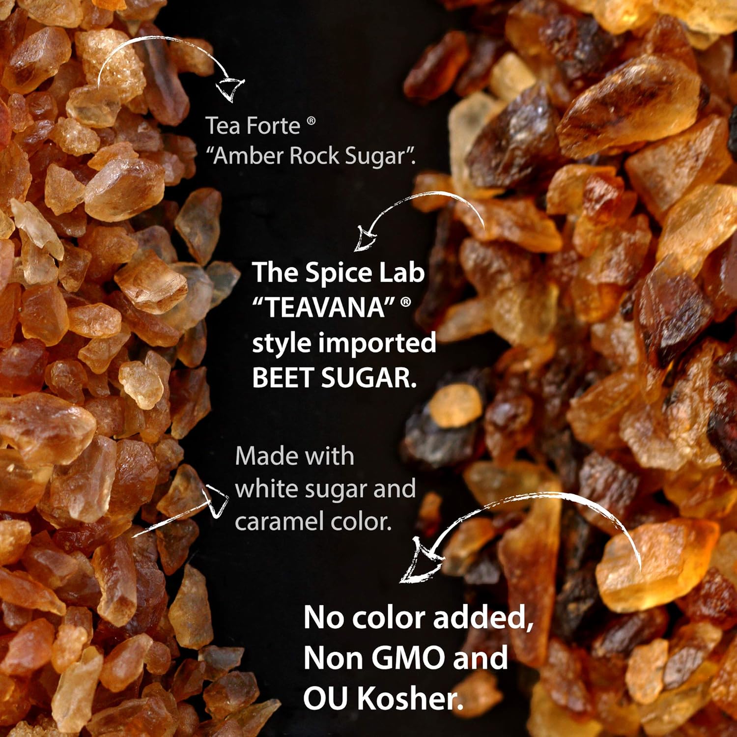 The Sugar Lab Belgian Brown Rock Sugar – 5 Pounds - All Natural Non GMO REAL Beet Sugar Rock Candy - Teavana Style Coffee Tea Sugar - Perfect Sugar Cube Replacement - Natural Amber Rock Sugar6