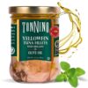 Tonnino Tuna Fillets Low Calorie and Gluten Free Yellowfin Jarred Premium Tuna with Oregano in Olive Oil 6.7 oz (Pack of 6)