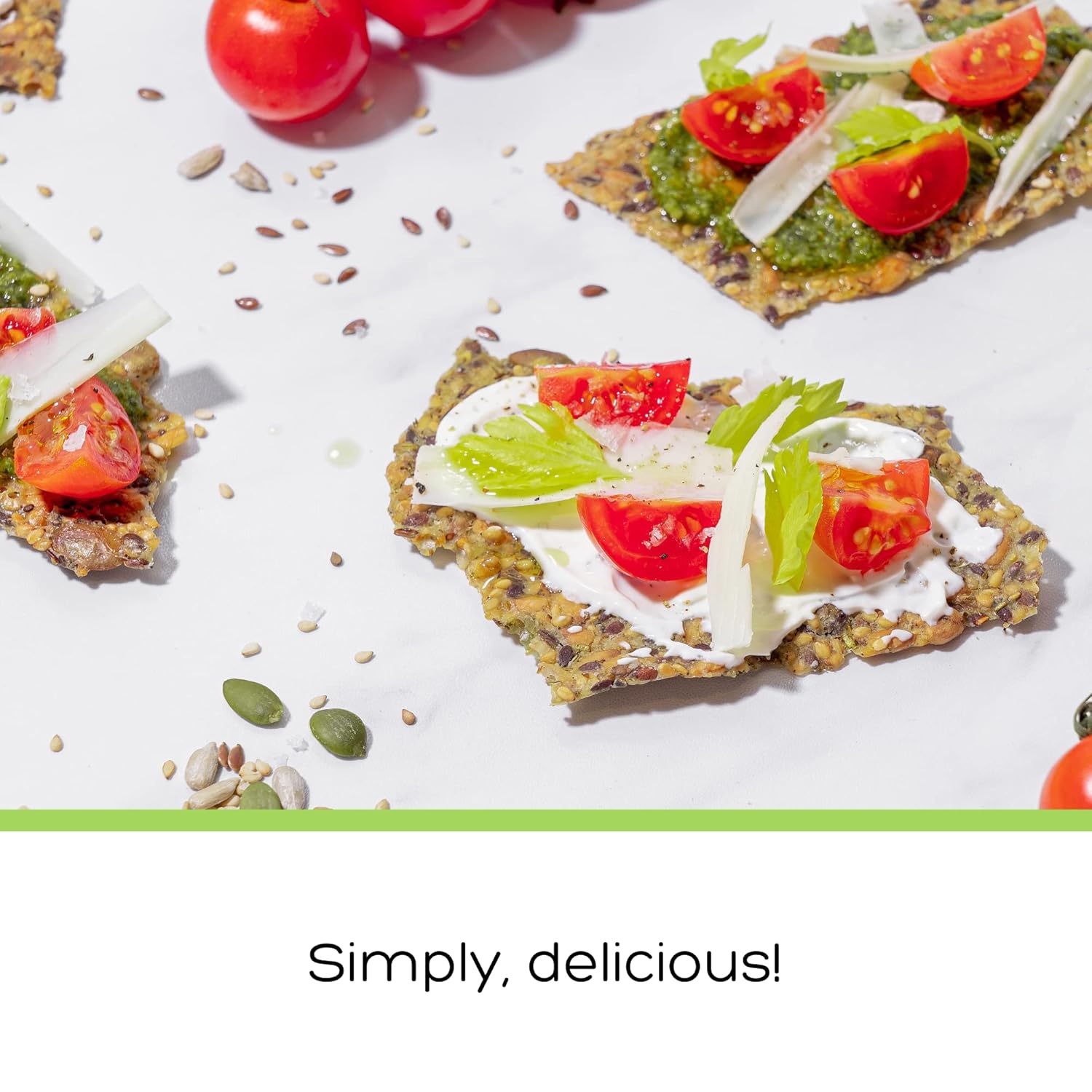 Top Seedz Certified Organic Gluten Free Cumin and 6 Seed Crackers 6-Pack 5 Ounces Healthy Vegan Crackers with Plant Based Protein Made of Sunflower, Flax, Sesame and Pumpkin Seed3