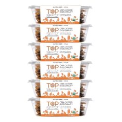 Top Seedz Certified Organic Gluten Free Rosemary Seed Crackers | 6-Pack | 5 Ounces | Healthy Vegan Crackers with Plant Based Protein | Made of Sunflower, Flax, Sesame and Pumpkin Seed