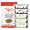 Top Seedz Deluxe Organic Gluten Free Vegan Seed Crackers and Roasted Seeds Bundle | 1 Pouch of Maple Magic Roasted Seeds | 3 Packs of Sea Salt Crackers | 2 Packs of 6-Seed Crackers