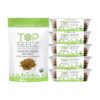 Top Seedz Deluxe Organic Gluten Free Vegan Seed Crackers and Roasted Seeds Bundle | 1 Pouch of Sea Salt Roasted Seeds | 5 Packs of Sea Salt Crackers