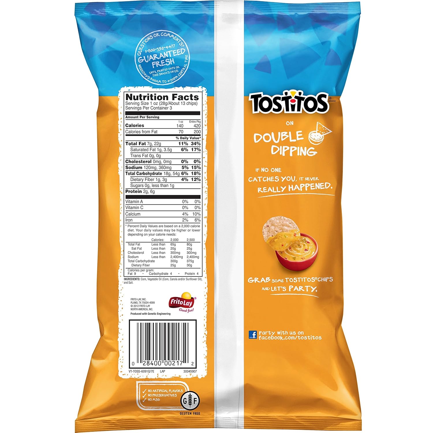 Tostitos, Crispy Rounds Tortilla Chips, 3 Ounce (Pack of 28)3