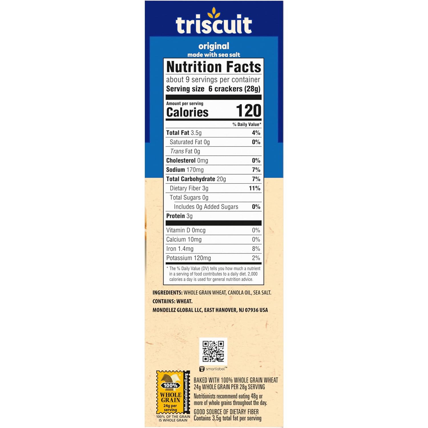 Triscuit Original Whole Grain Wheat Crackers, Vegan Crackers, 12 - 8.5 oz Boxes0