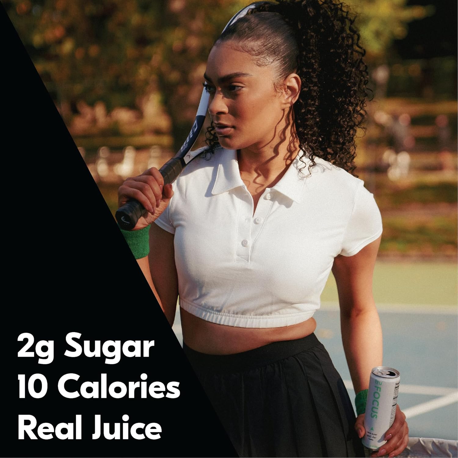 Tru Focus Seltzer, Apple Kiwi Flavored Sparkling Water Made with Real Fruit Juice - Nootropic Drink plus Yerba Mate Extract - Natural Caffeine, Kosher, GF, No Added Sugar Beverages, 12oz (Pack of 24)2