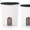 Tupperware One Touch Reminder Canisters Food Storage Set - Dishwasher Safe & BPA Free - (4 Containers + 4 Lids)