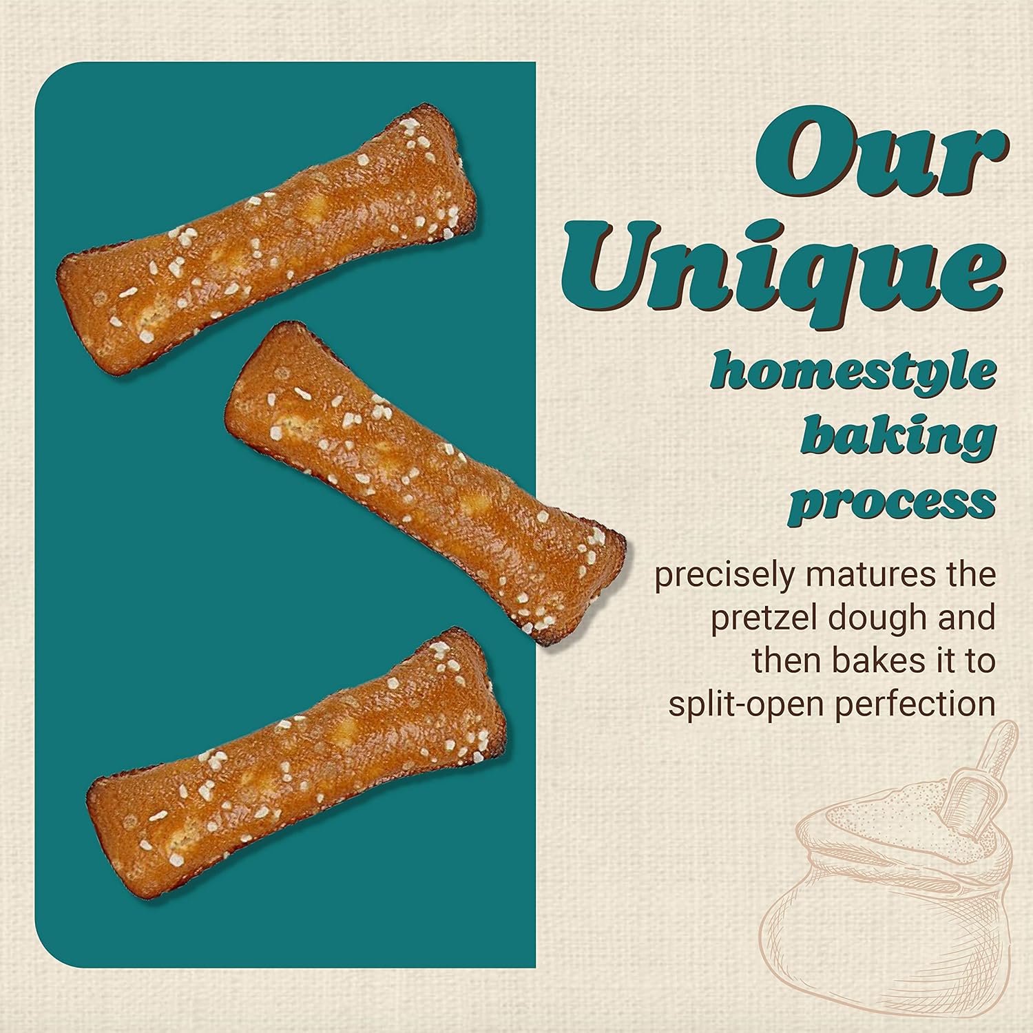 Unique Snacks Original Pretzel Shells, Delicious Homestyle Baked Snack Bag, Vegan, OU Kosher, and Non-GMO Food, No Artificial Flavor, 2.12 Oz. Bag, Pack of 246