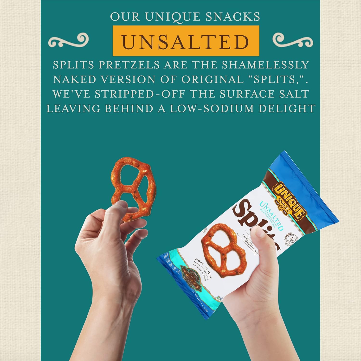 Unique Snacks Unsalted Splits, Delicious, Vegan, Homestyle Baked, Certified OU Kosher and Non-GMO, 11 Ounce Bag (Pack of 12)7