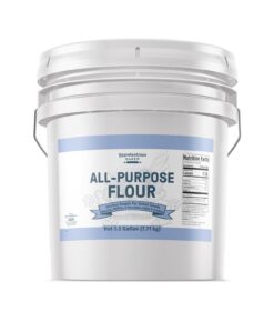 Unpretentious All Purpose Flour, 3.5 Gallon Bucket, Versatile Kitchen Staple, Food Storage