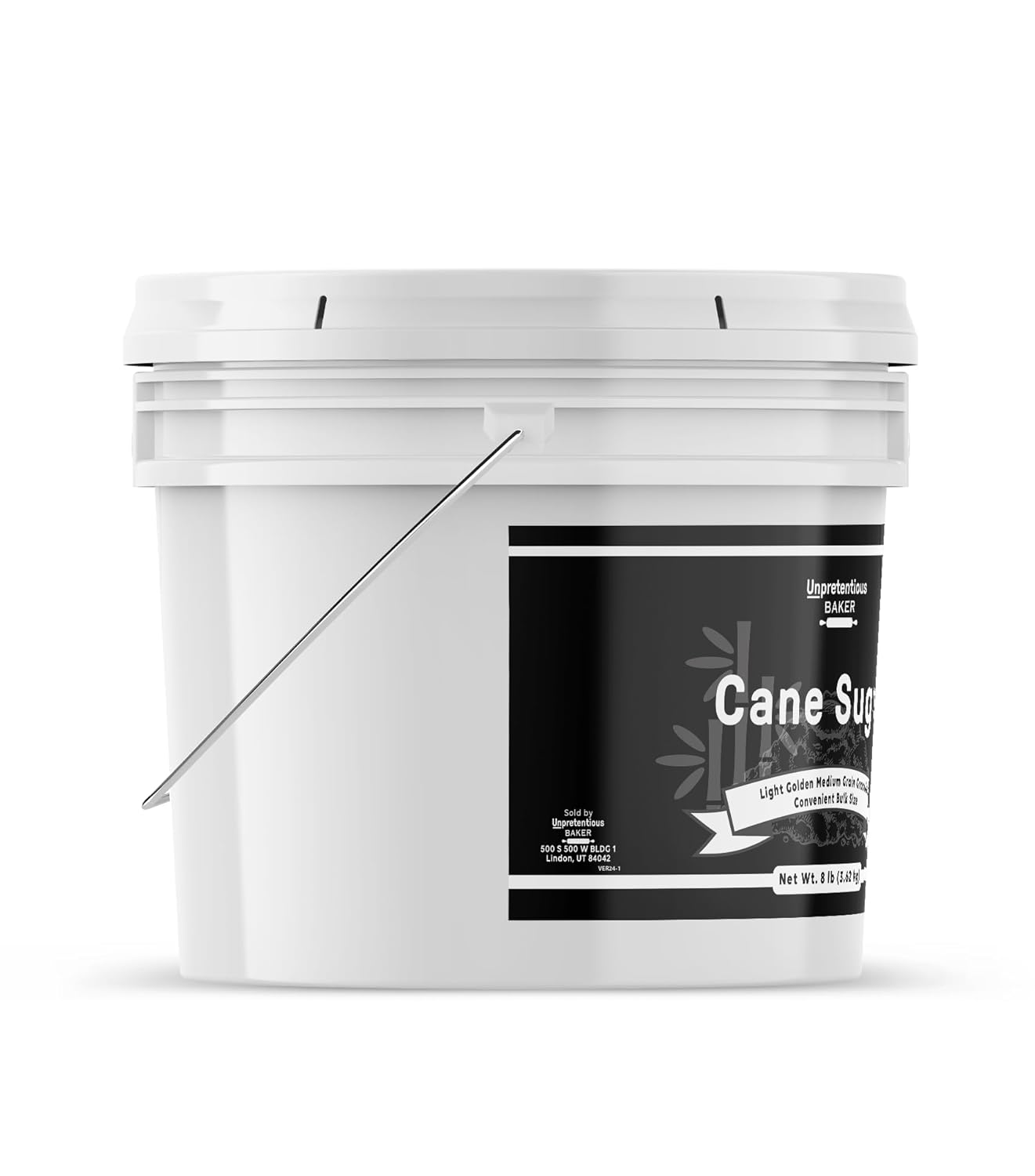 Unpretentious Cane Sugar, 1 Gallon Bucket, Kitchen Baking Staple, Granulated1