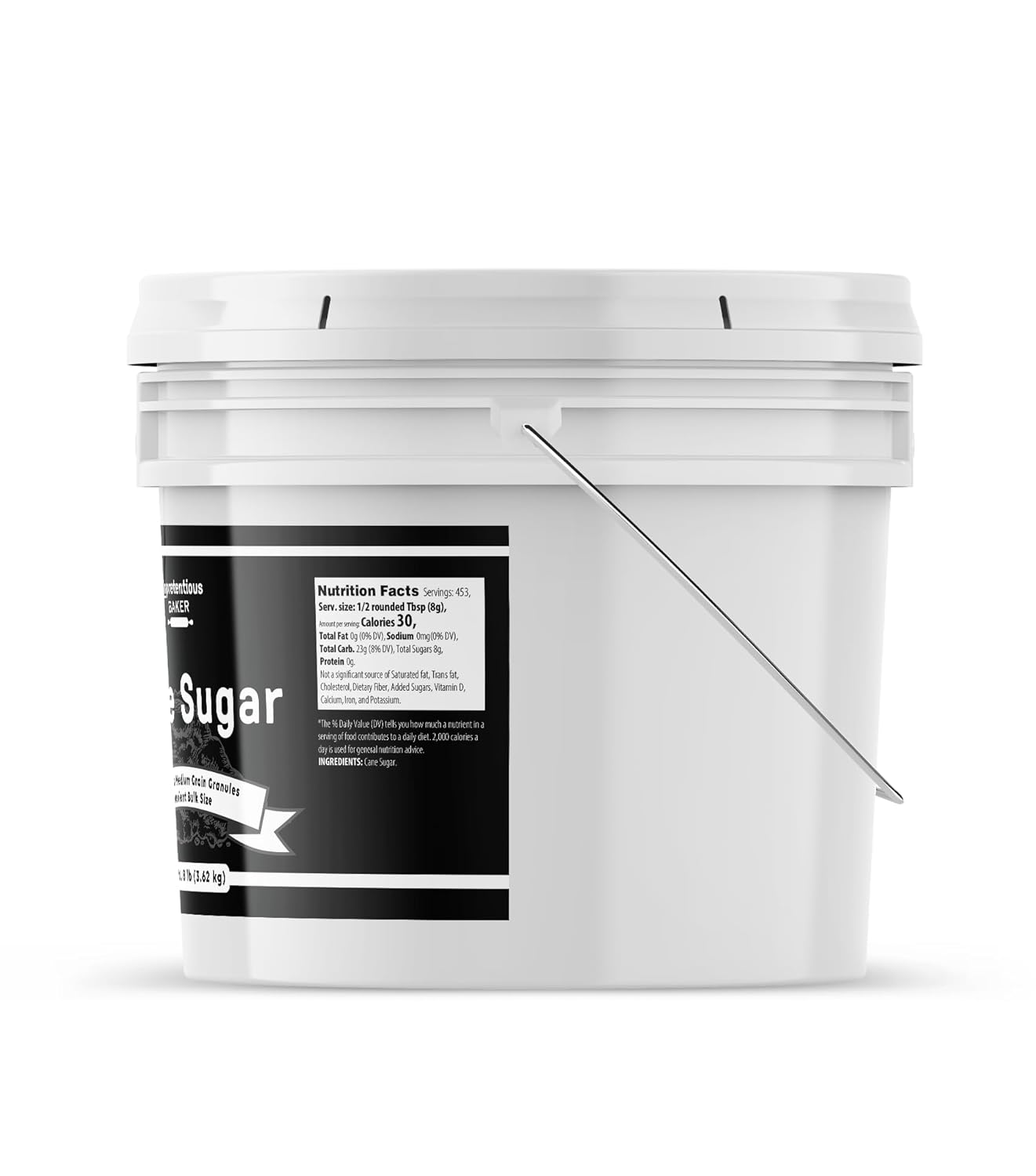 Unpretentious Cane Sugar, 1 Gallon Bucket, Kitchen Baking Staple, Granulated3