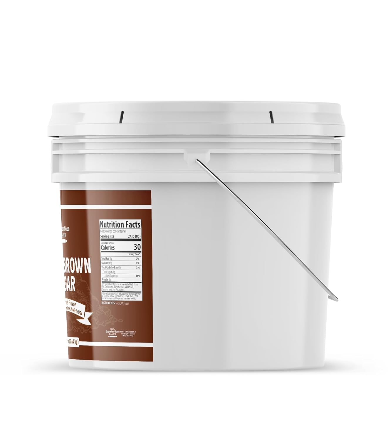 Unpretentious Dark Brown Sugar, Great for Baking, Rich Caramel Flavor, Sweetener (192 Ounces)4