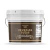 Unpretentious Demerara Sugar, Raw, First-Pressed Sugarcane Crystals For Drinks & Baking (1 Gallon)