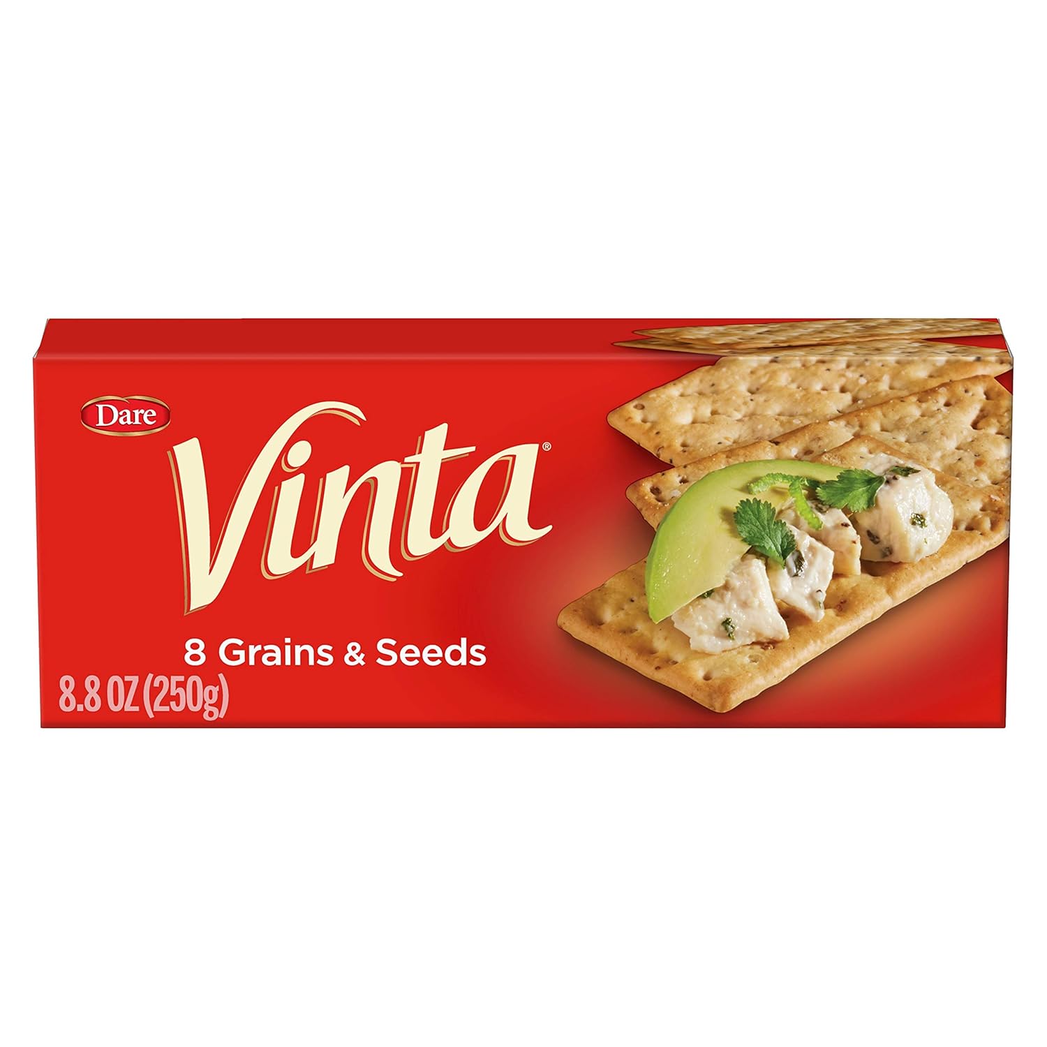 Vinta Crackers, Original – Delicious Bold Taste of 8 Grains and Seeds – No Artificial Flavors, No Cholesterol, Peanut Free - Delicious Plain or Topped, 8.8-ounce. (Pack of 12 )4