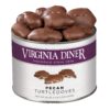 Virginia Diner Classic Pecan Turtledoves Gourmet Chocolate Caramel Pecans (18 Ounce Tin Pecan Turtledove 1.12 Pound Pack of 1) Chocolate Covered Pecans, Pecan Turtles Food Gifts