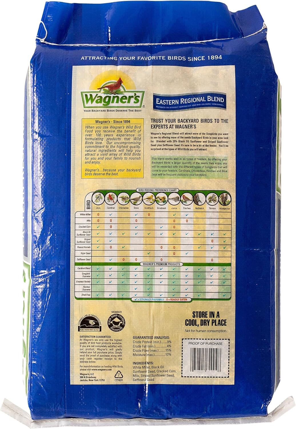 Wagner's 62004 Eastern Regional Wild Bird Food, 20-Pound Bag1
