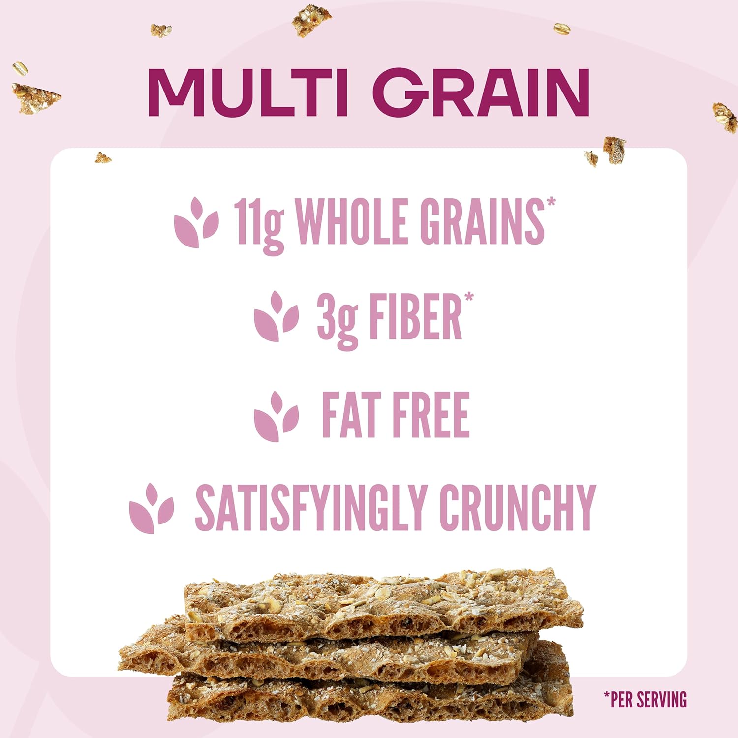Wasa Multi Grain Crispbread, 9.7 oz (Pack of 12), Multigrain Crackers, Non-GMO Ingredients, Fat Free2
