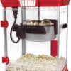 West Bend Stir Crazy Movie Theater Popcorn Popper with Nonstick Popcorn Kettle, Measuring Tool and Popcorn Scoop for Gourmet Popcorn Machine , 4 Qt., Red