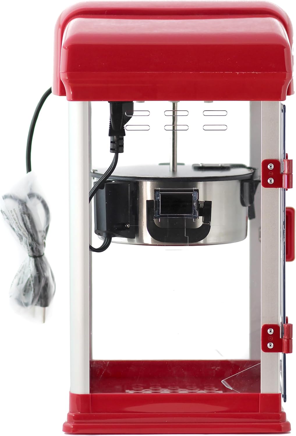 West Bend Stir Crazy Movie Theater Popcorn Popper with Nonstick Popcorn Kettle, Measuring Tool and Popcorn Scoop for Gourmet Popcorn Machine , 4 Qt., Red11