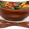 Woodard & Charles Wood 3 Piece Salad Serving Bowl Set, 11 3/4" x 11" x 5"