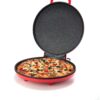 Zenith Versa Grill Non-Stick Pizza Maker Machine For Home, Calzone Maker, Pizza Oven Converts to Electric indoor Grill, Red