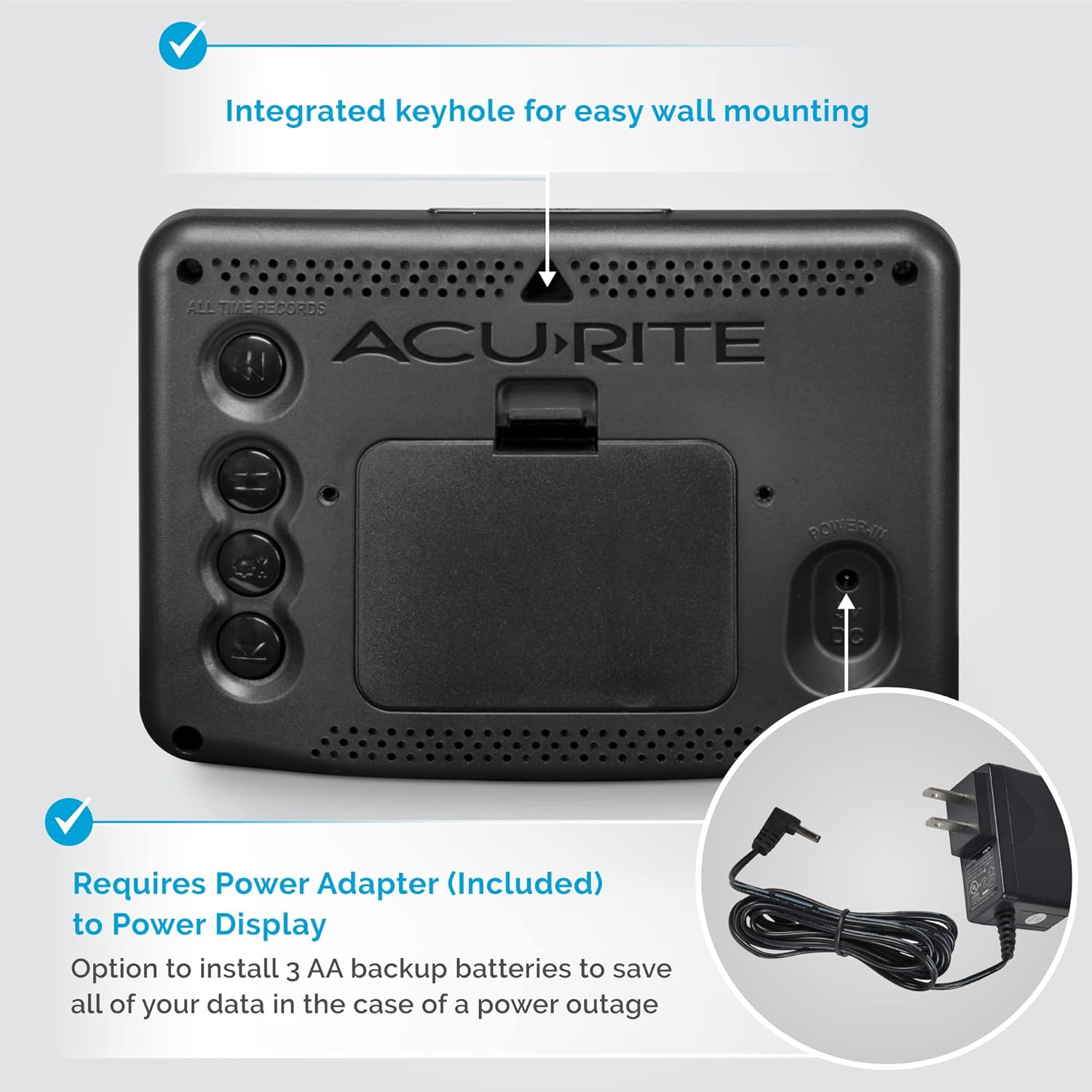 AcuRite Wireless Home Weather Station with Color Display, Indoor Outdoor Thermometer and Temperature Sensor4