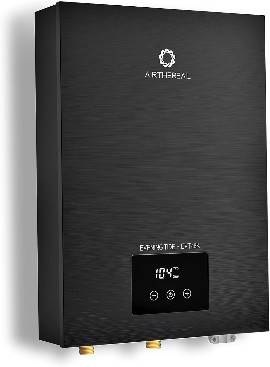 Airthereal Electric Tankless Water Heater 18kW, 240Volts - Endless On-Demand Hot Water - Self Modulates to Save Energy Use - Small Enough to Install Anywhere - for 2 Showers, Evening Tide series Airthereal Electric Tankless Water Heater 18kW, 240Volts - Endless On-Demand Hot Water - Self Modulates to Save Energy Use - Small Enough to Install Anywhere - for 2 Showers, Evening Tide series