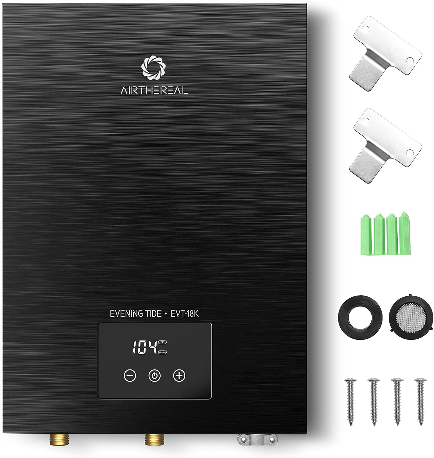 Airthereal Electric Tankless Water Heater 18kW, 240Volts - Endless On-Demand Hot Water - Self Modulates to Save Energy Use - Small Enough to Install Anywhere - for 2 Showers, Evening Tide series11