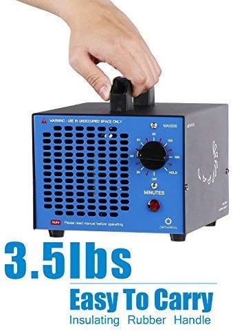 Airthereal MA5000 Commercial Ozone Generator, High Capacity Ozone Machine Odor Removal - Home Air Ionizers O3 Deodorizer for Rooms, Smoke, Cars and Pets, Eliminate Odors up to 2000sq.ft., Blue3
