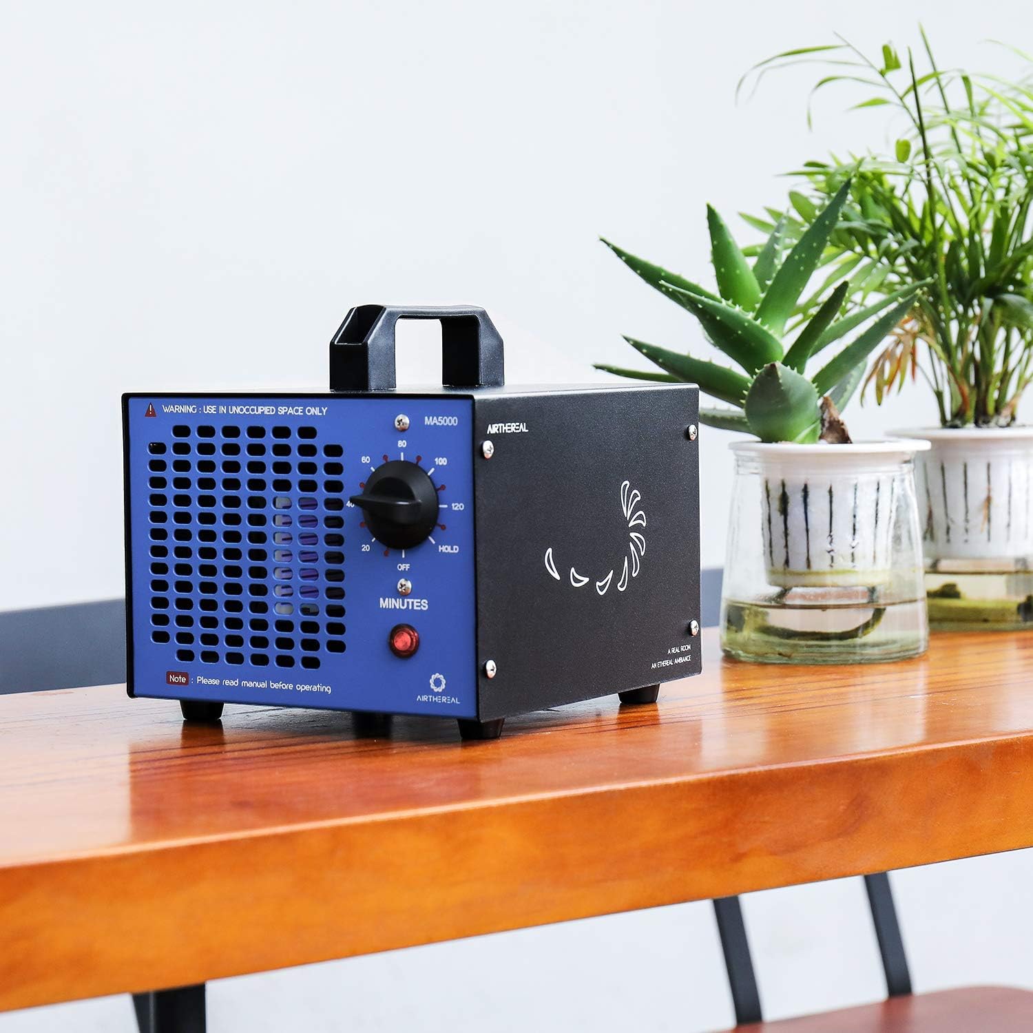 Airthereal MA5000 Commercial Ozone Generator, High Capacity Ozone Machine Odor Removal - Home Air Ionizers O3 Deodorizer for Rooms, Smoke, Cars and Pets, Eliminate Odors up to 2000sq.ft., Blue5