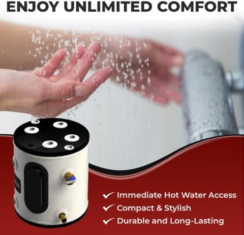 Ariston Electric Water Heater – Compact Point of Use Tank for RV, Camper, Plug-in Heating Solution for Under Sink, Versatile Electric Tank for Bathroom, Shower – 12 Gallon, 120V0