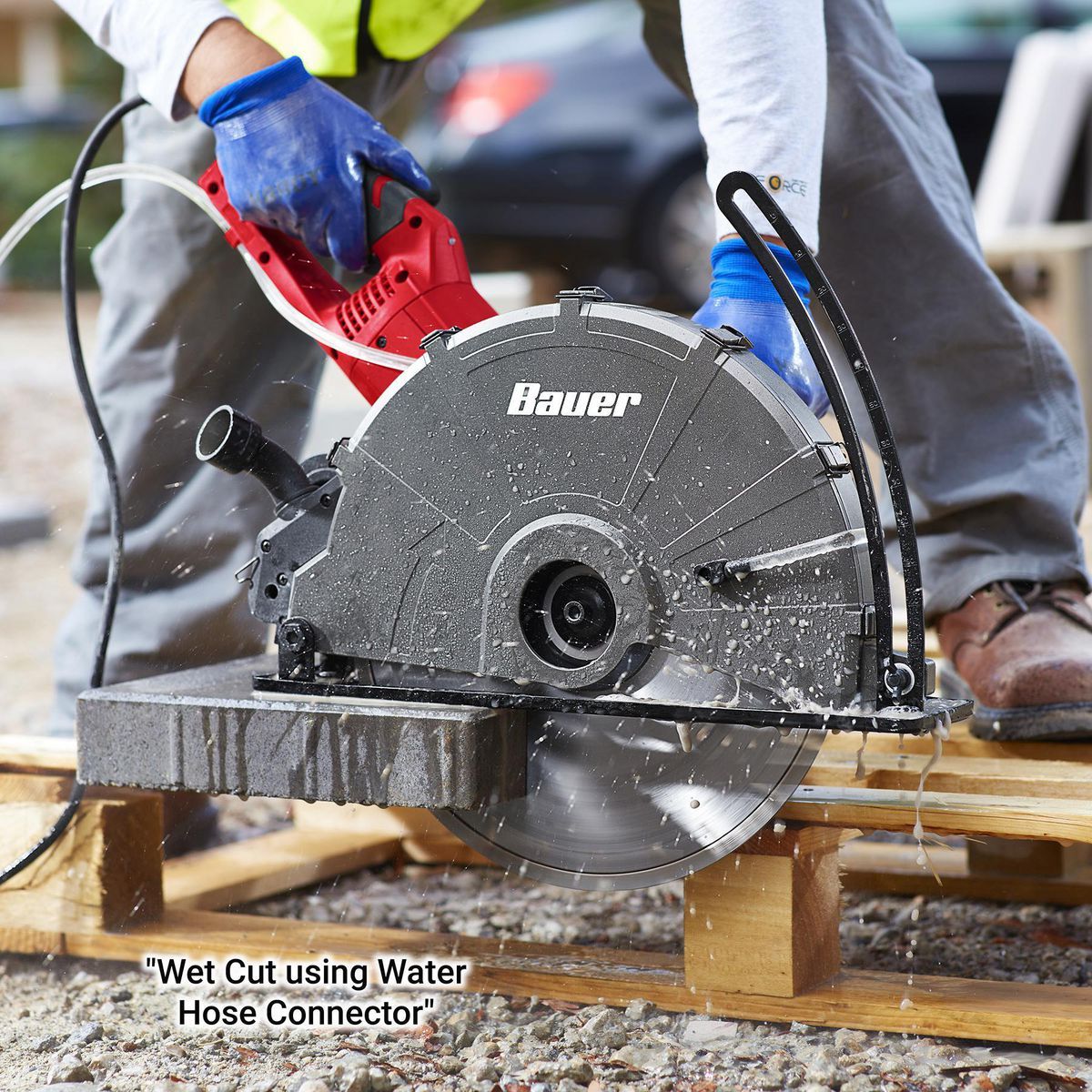 BAUER 15 Amp 14 in. Portable Concrete Pull Saw0-