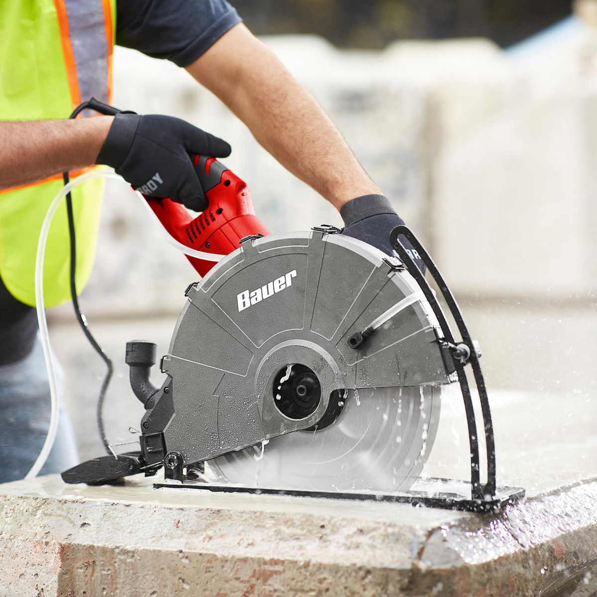 BAUER 15 Amp 14 in. Portable Concrete Pull Saw12