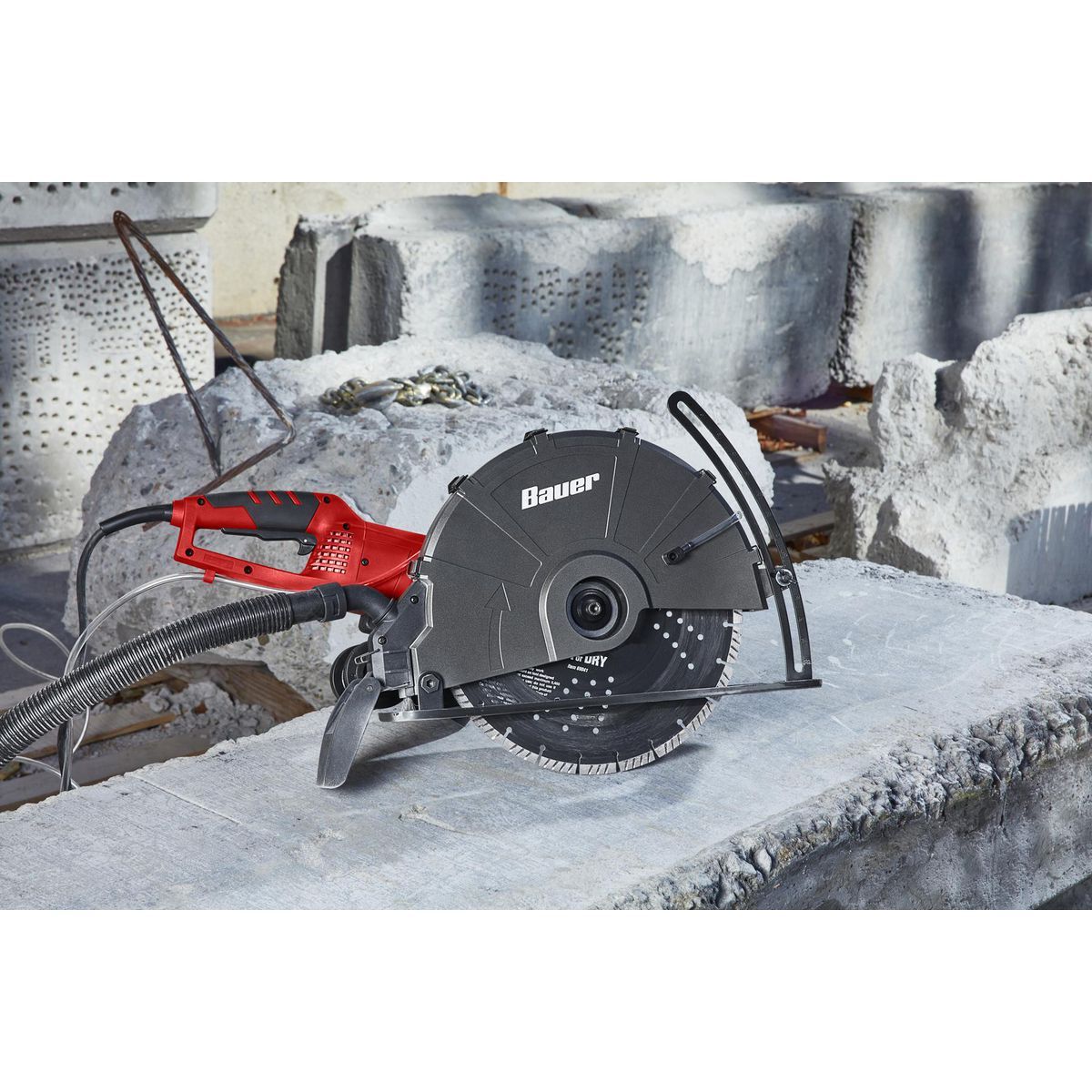 BAUER 15 Amp 14 in. Portable Concrete Pull Saw6