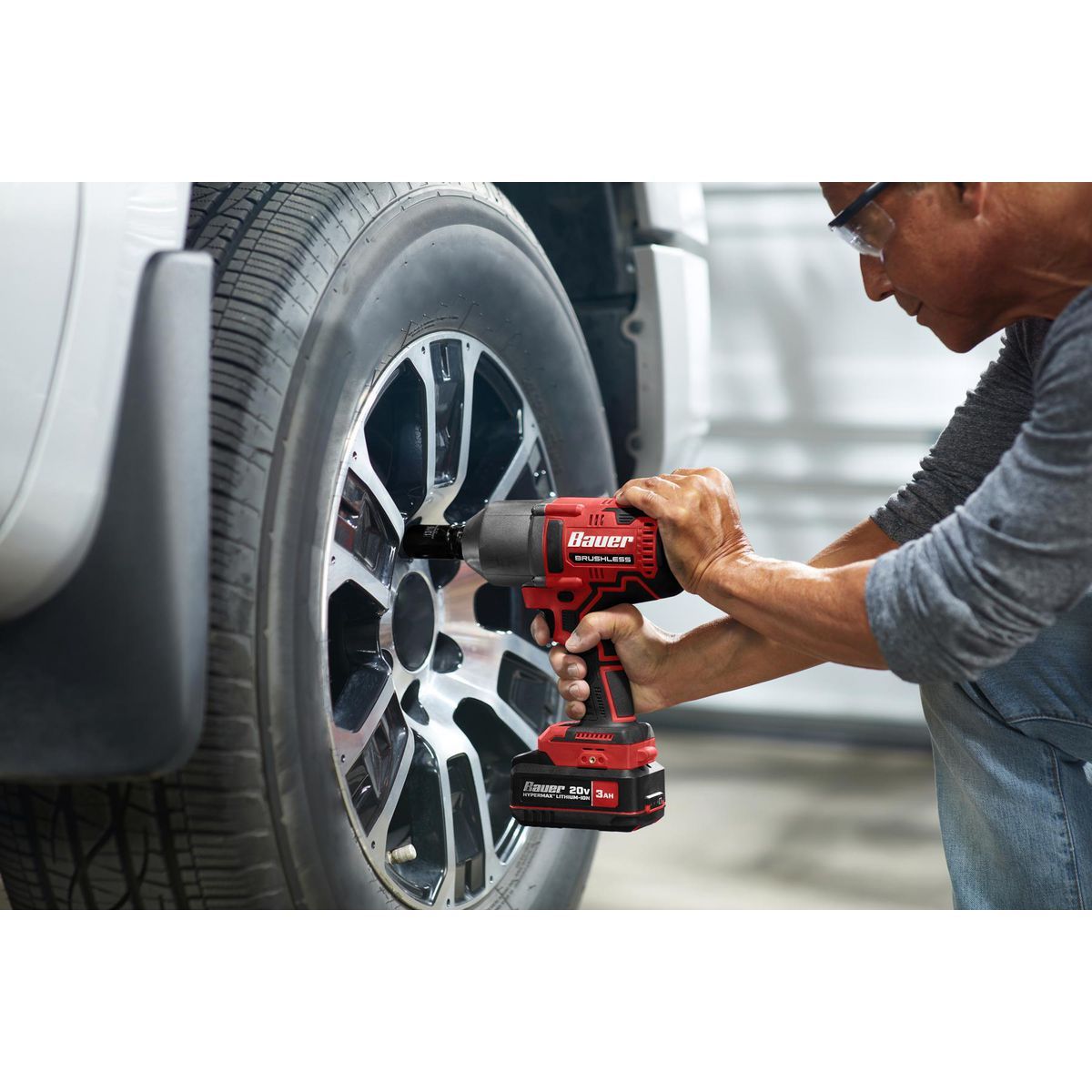 BAUER 2085CR-B 20V Brushless Cordless 1 2 in. High-Torque Impact Wrench - Tool Only11