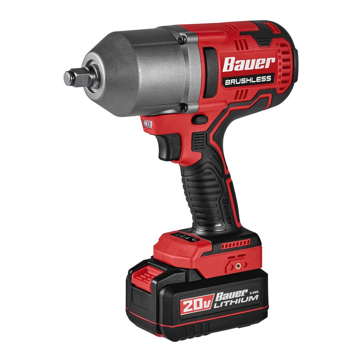 BAUER 2085CR-B 20V Brushless Cordless 1 2 in. High-Torque Impact Wrench - Tool Only8