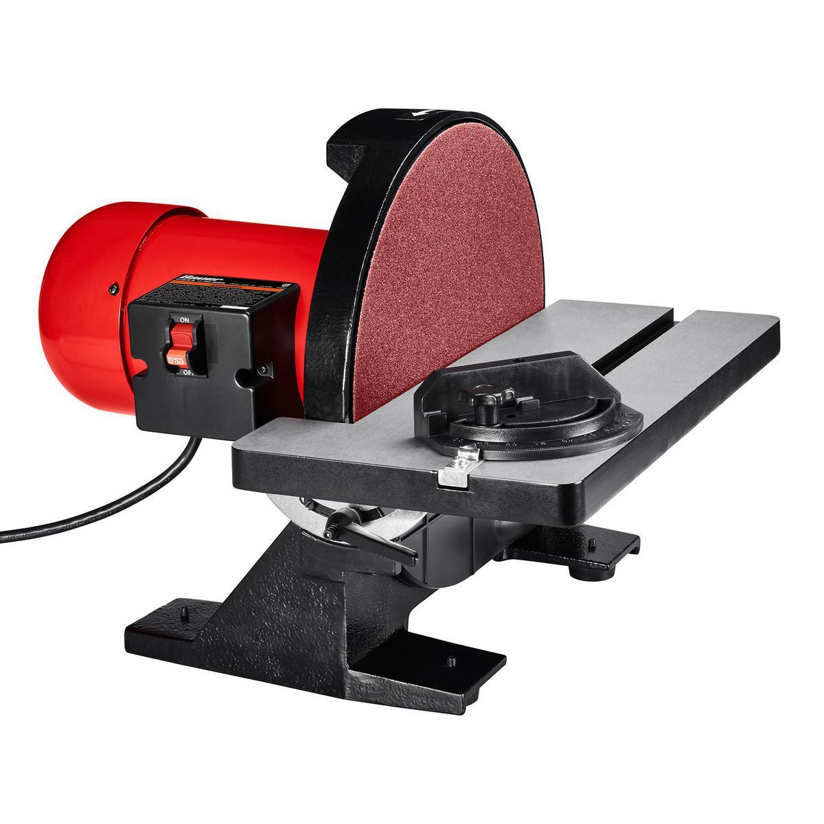 BAUER 21107E-B 12 in., 1-1 4 HP Disc Sander1
