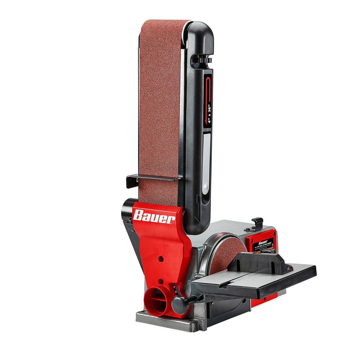 BAUER 4 in. x 36 in. Belt and 6 in. Disc Sander6