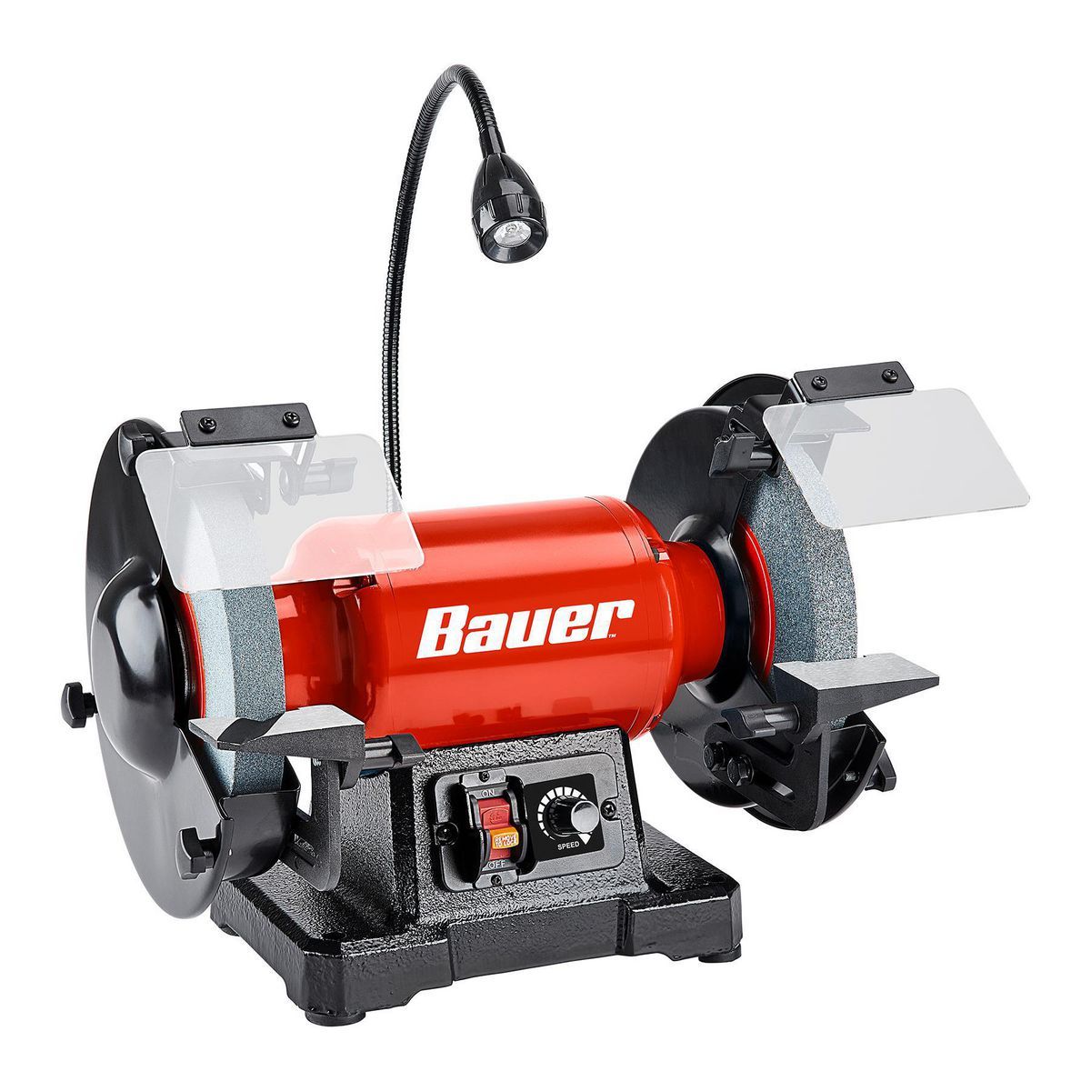 BAUER 8 in. Variable-Speed Bench Grinder with LED Work Light1
