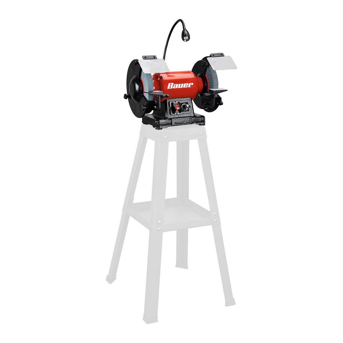 BAUER 8 in. Variable-Speed Bench Grinder with LED Work Light3