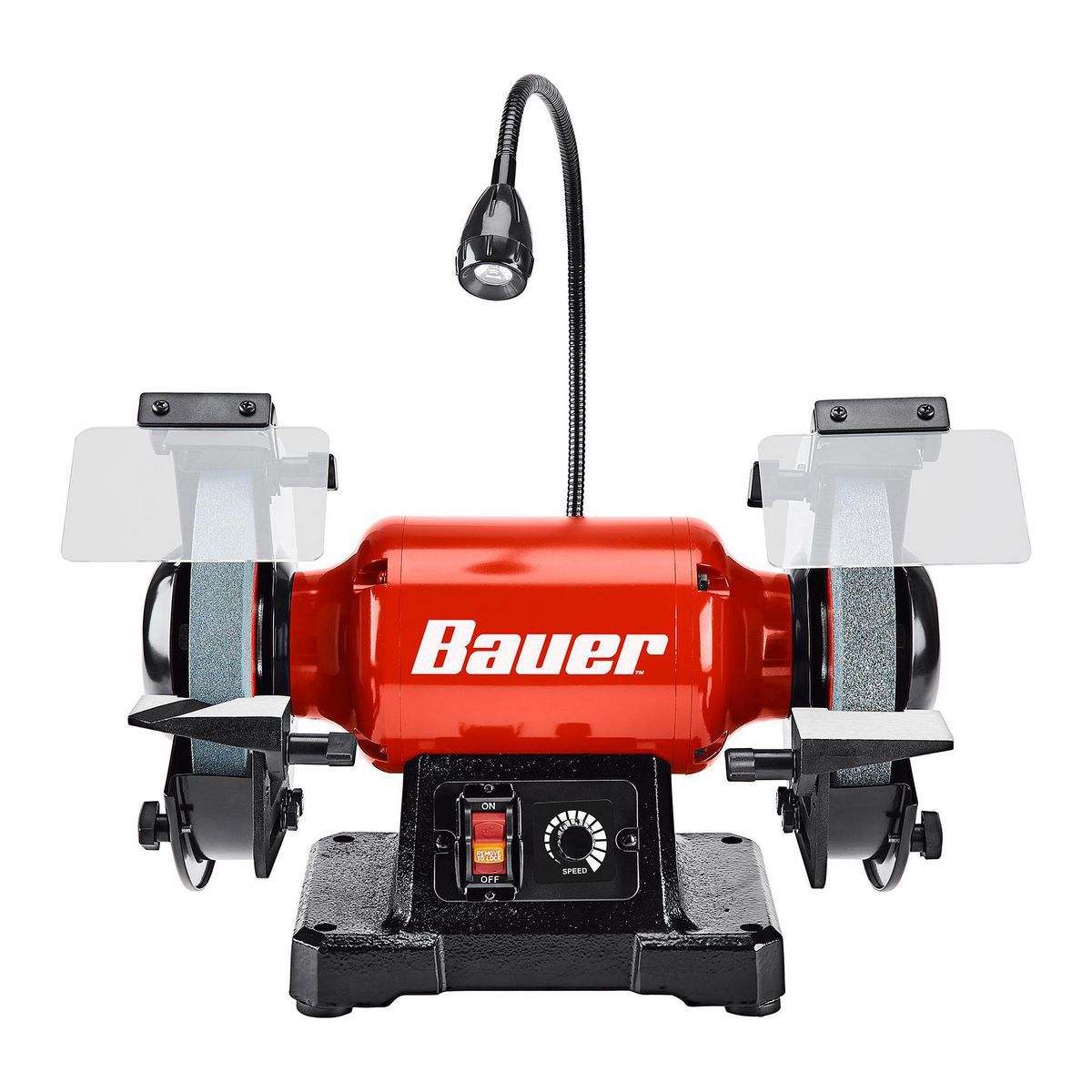 BAUER 8 in. Variable-Speed Bench Grinder with LED Work Light8