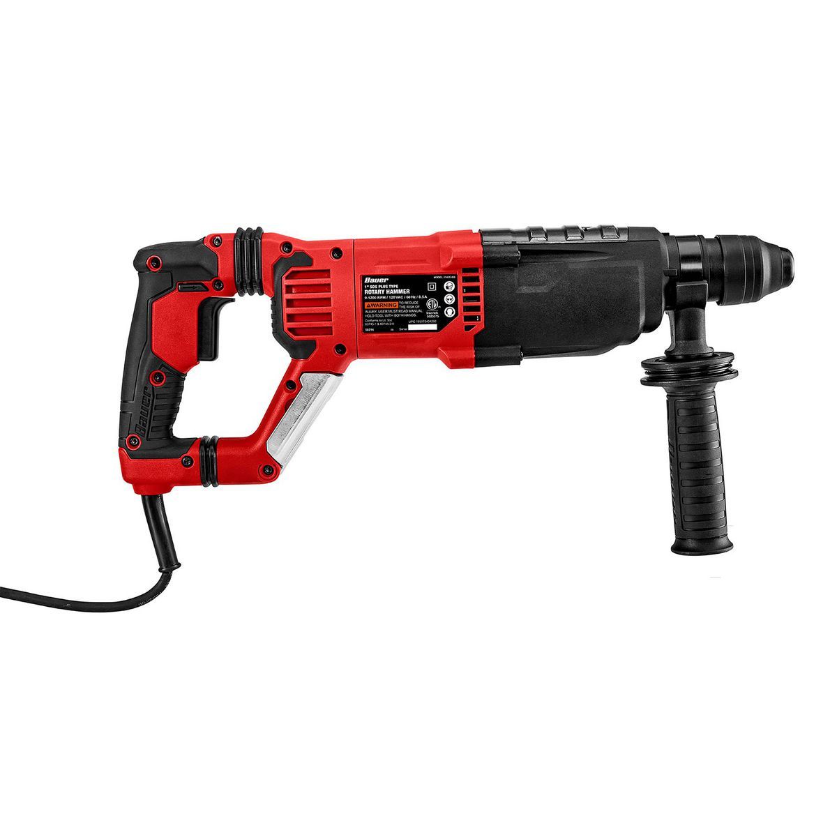 BAUER 8.5 Amp, 1 in. SDS-PLUS Type Variable-Speed Rotary Hammer2