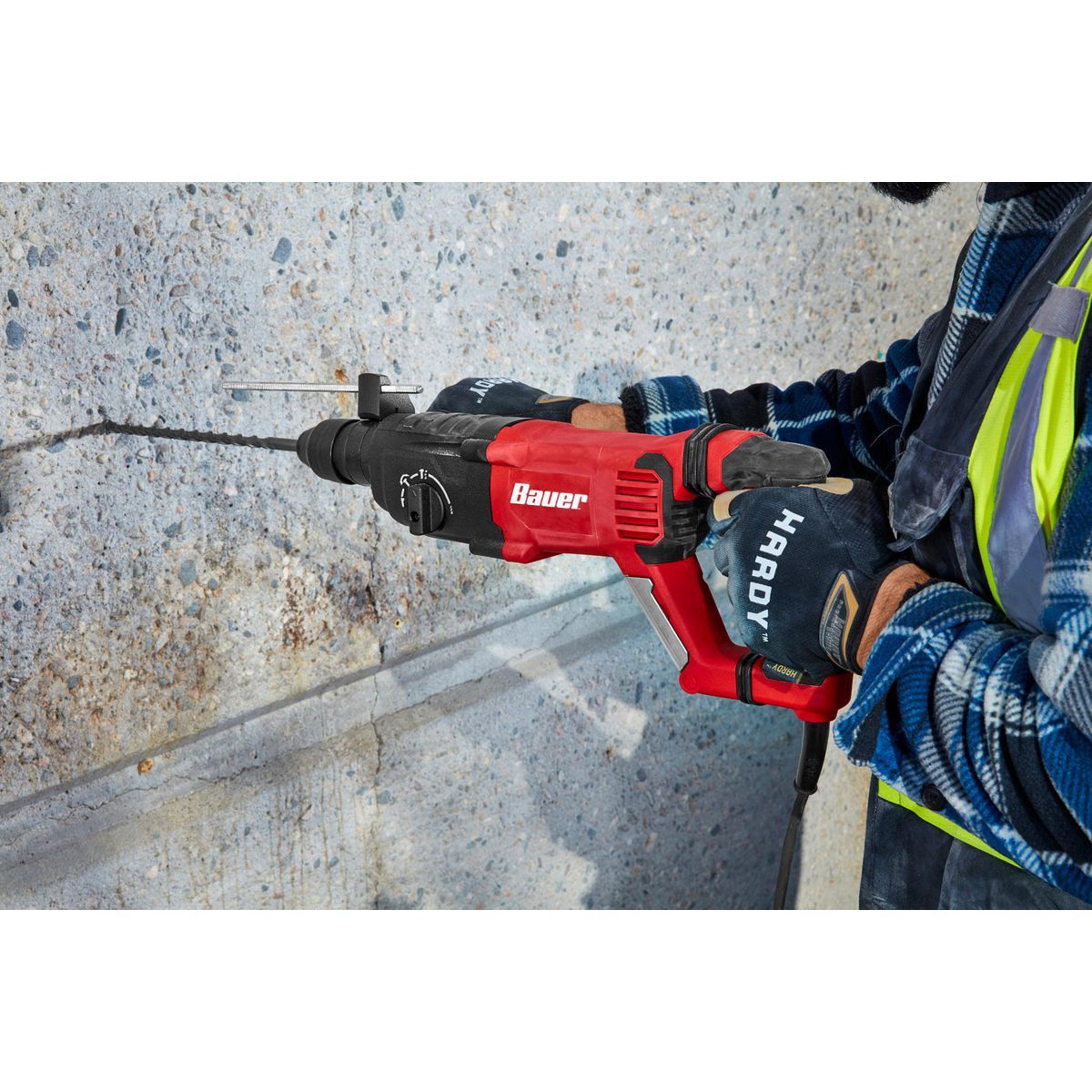 BAUER 8.5 Amp, 1 in. SDS-PLUS Type Variable-Speed Rotary Hammer88